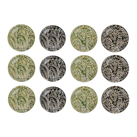 Hello Honey® 5" Botanical Round Stoneware Plate, 12ct.
